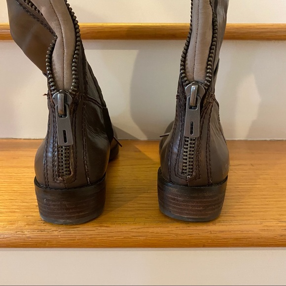 SAM EDELMAN Pateice brown leather riding boots - Picture 3 of 7